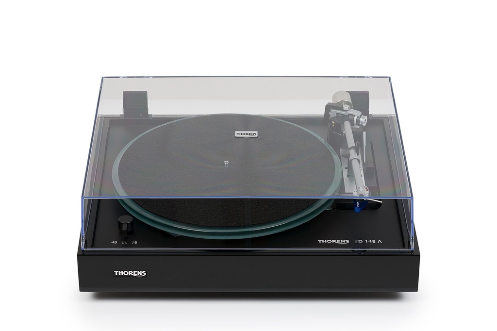 Thorens TD148-A automatische platenspeler Glas plateau/Ortofon 2M Blue