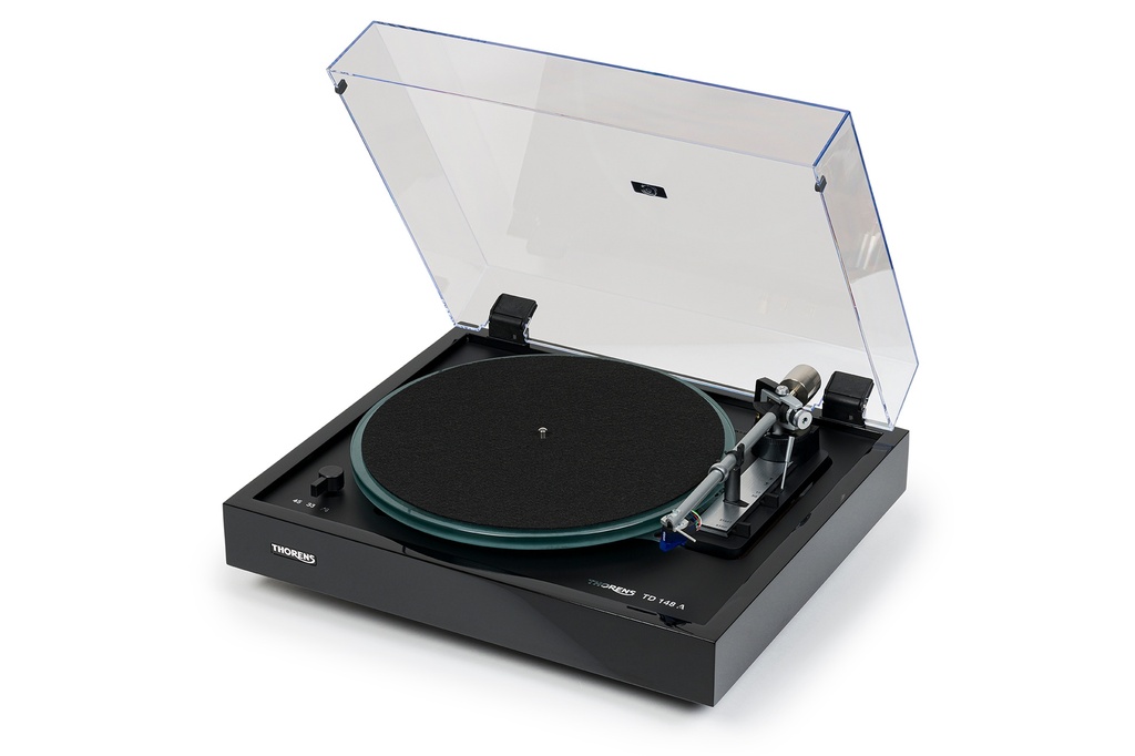 Thorens TD148-A automatische platenspeler Glas plateau/Ortofon 2M Blue