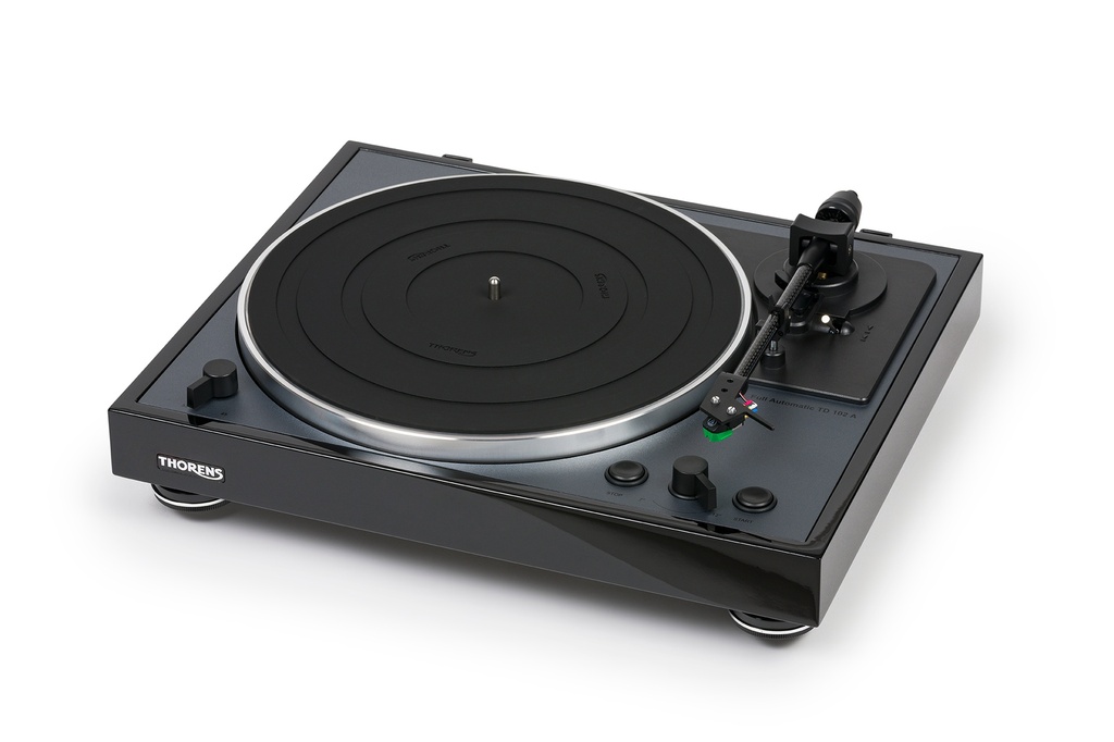 Thorens TD102A automatische platenspeler Carbon toonarm/AT VM95E