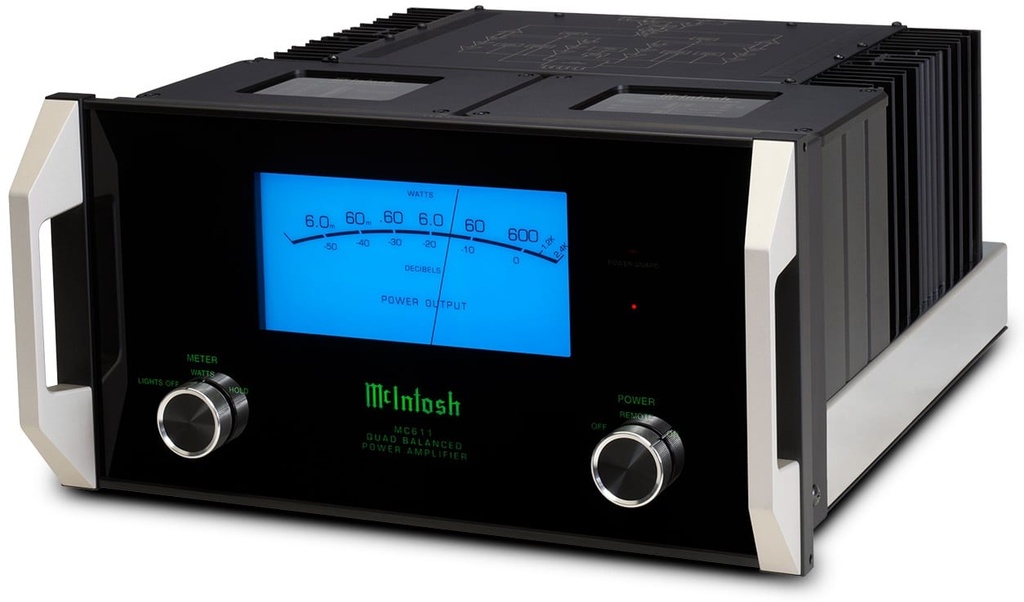 McIntosh MC611 Quad Balanced mono eindversterker met een vermogen van 600 Watt.