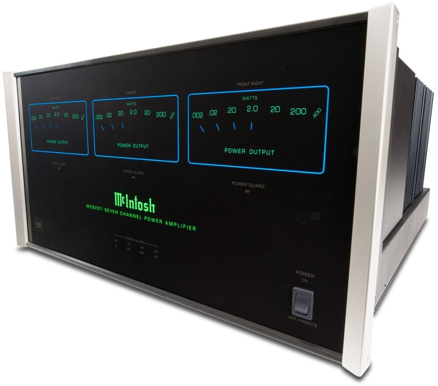 McIntosh MC8207 Eindversterker met 7 x 200 Watt vermogen