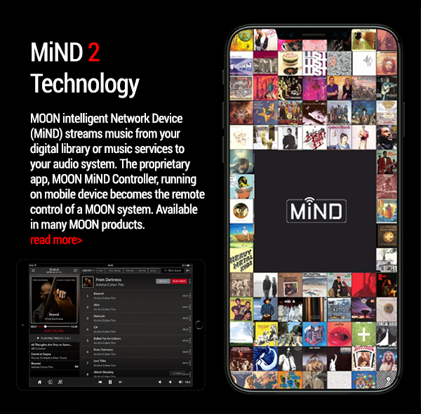 MOON 780D v2 DAC met MiND 2 streaming module