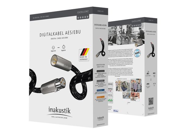 In-akustik Excellence 110 Ohm AES/EBU XLRm<>XLRf Digitale kabel