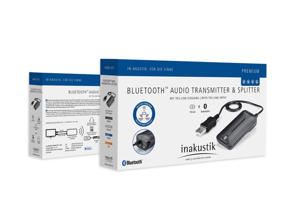 In-akustik Premium Bluetooth Audio Zender - Optische ingang