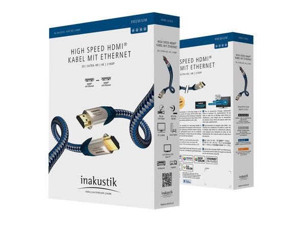 In-akustik Premium HDMI-HDMI, Ultra HD met Ethernet