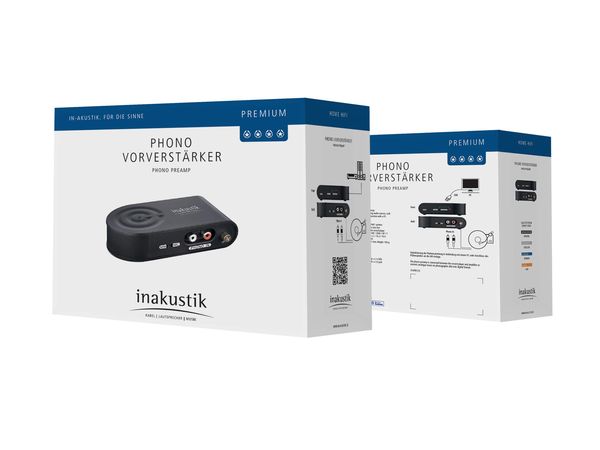 In-akustik Premium USB uit analoog in/uit Phono voorversterker