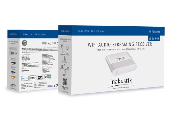In-akustik Premium Wifi ontvanger (Audio Casting - Streamer)