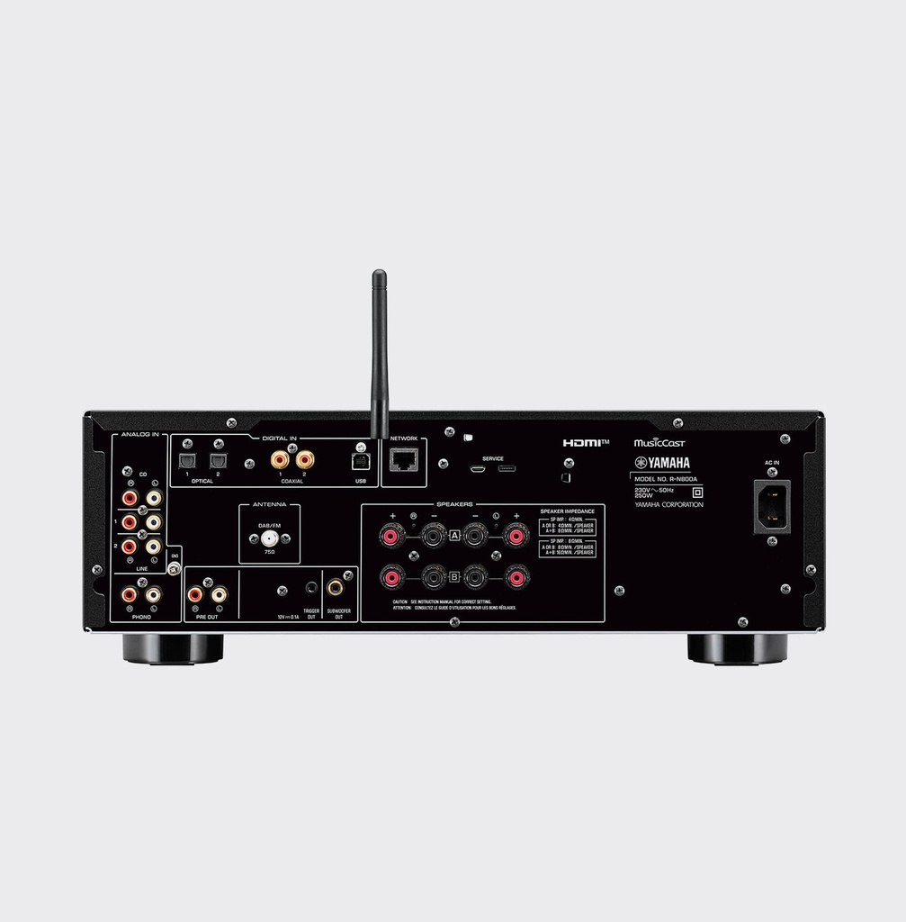 Yamaha R-N800A DAC, streamer en receiver