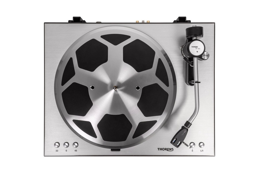 Thorens TD 404 DD Hoogglans walnoot - Bovenaanzicht