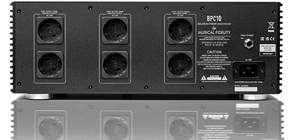Musical Fidelity BPC 10 gebalanceerde netconditioner