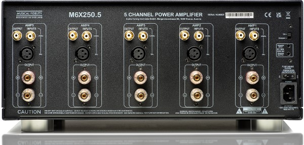 Musical Fidelity M6x 250.5 multikanaal eindversterker