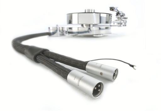 In-akustik Reference PHONO 2405 AIR SME haaks (90) > 2x XLRm +aarde phono kabel