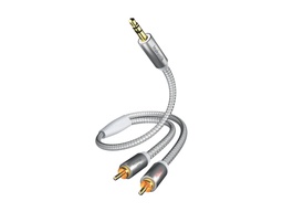 In-akustik Premium 3,5mm Jack <> 2x RCA MP3 kabel