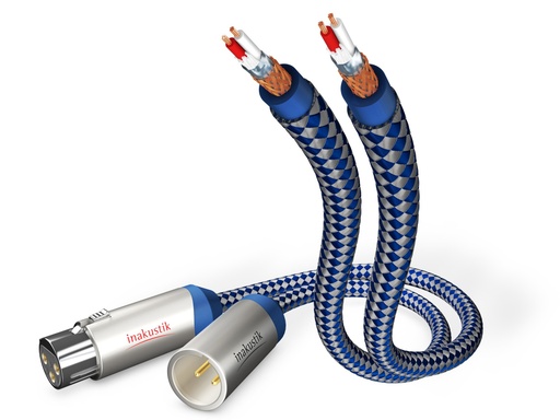 In-akustik Premium XLRm <> XLRf audio kabel