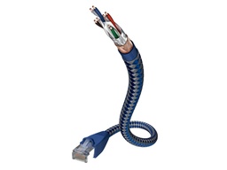 In-akustik Premium CAT6 flex kabel 2xRJ45 - Ø6,8mm SF/UTP AWG24 Datakabel