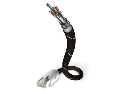 In-akustik Reference CAT7 kabel 2xRJ45 - Ø8,2mm SF/FTP Netwerkkabel
