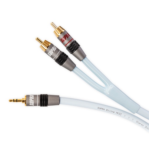 Supra BiLine 3,5mm mini-jackplug --> 2 x cinch MP kabel