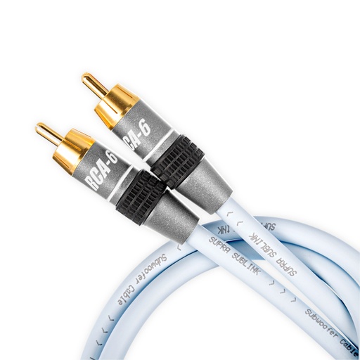 Supra Sublink RCA - enkel kanaals subwoofer kabel