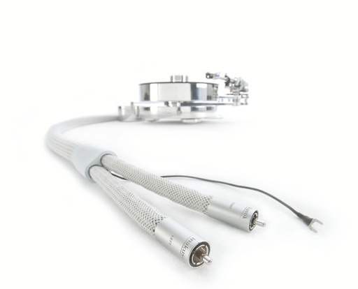 In-akustik Reference PHONO 2405 AIR Pure Silver SME recht <> 2x RCA +aarde phono kabel