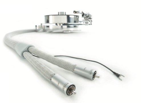 In-akustik Reference PHONO 2405 AIR Pure Silver SME haaks (90) <> 2x RCA +aarde phono kabel