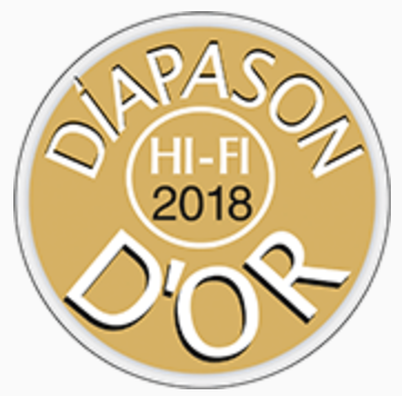 Winner of Diapason d'Or 2018 Hi-Fi Award