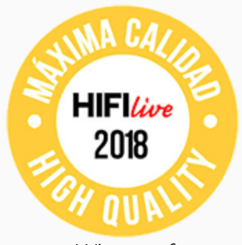 Winner of HIFI Live Magazine High Quality Award 2018