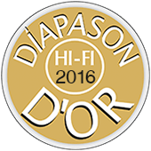 Winner of Diapason d'Or 2016 Hi-Fi Award